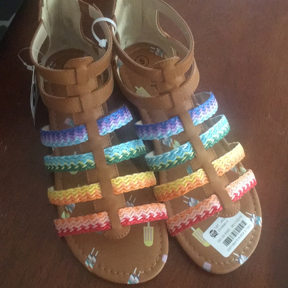 Colorful gladiator sandal